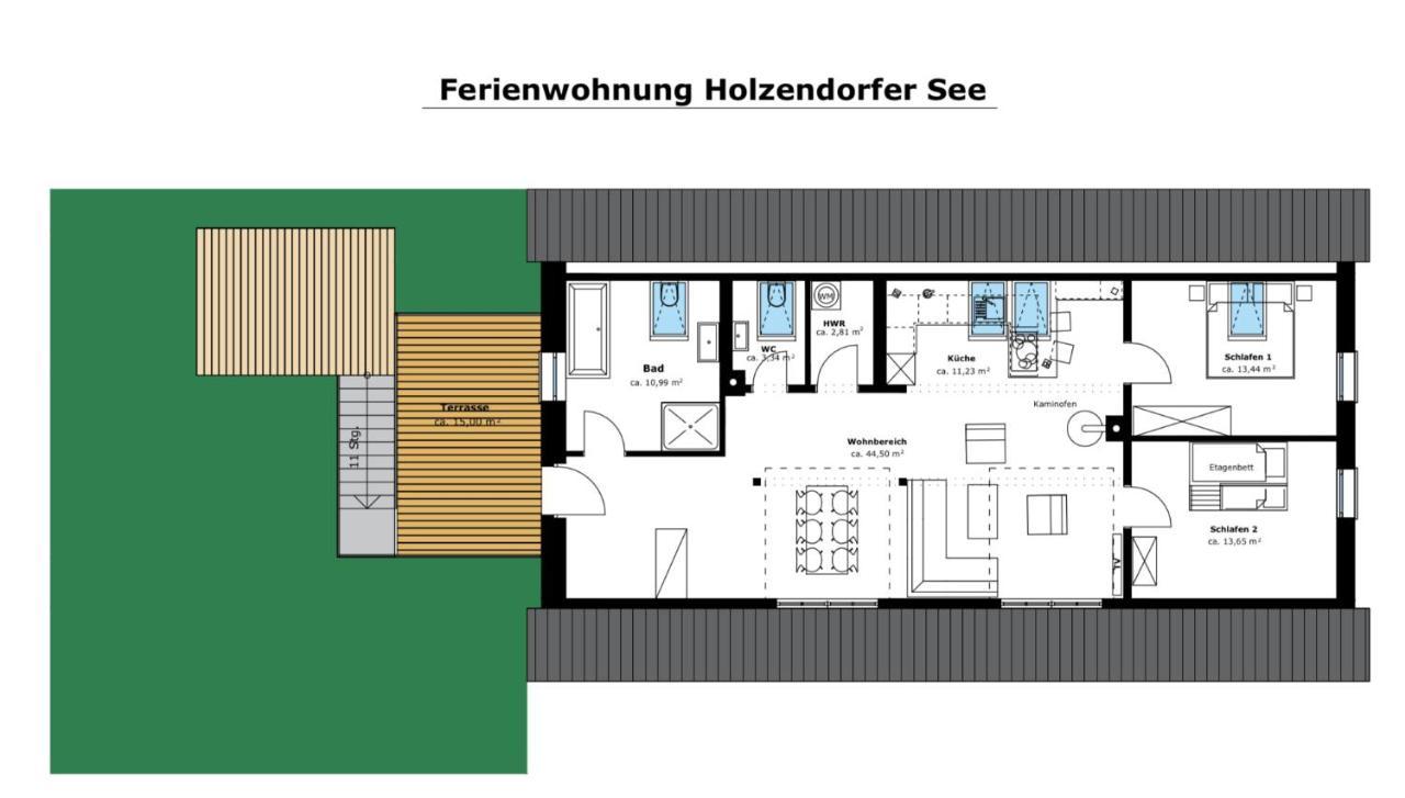 Ferienwohnung Holzendorfer See Holzendorf  Dış mekan fotoğraf